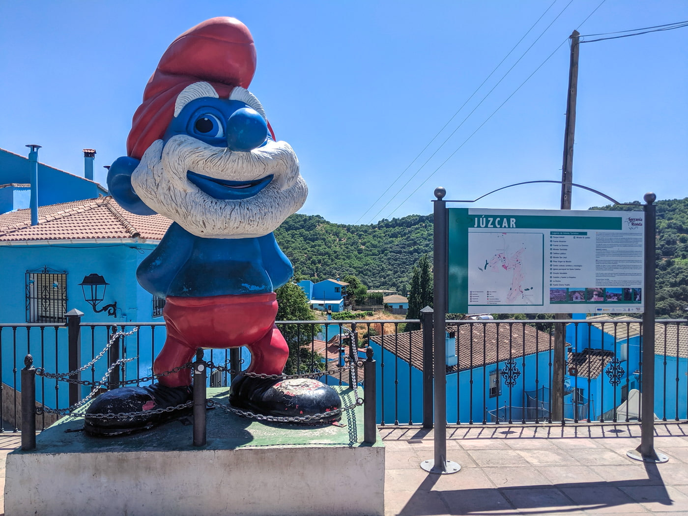 Smurfs village in Andalusia