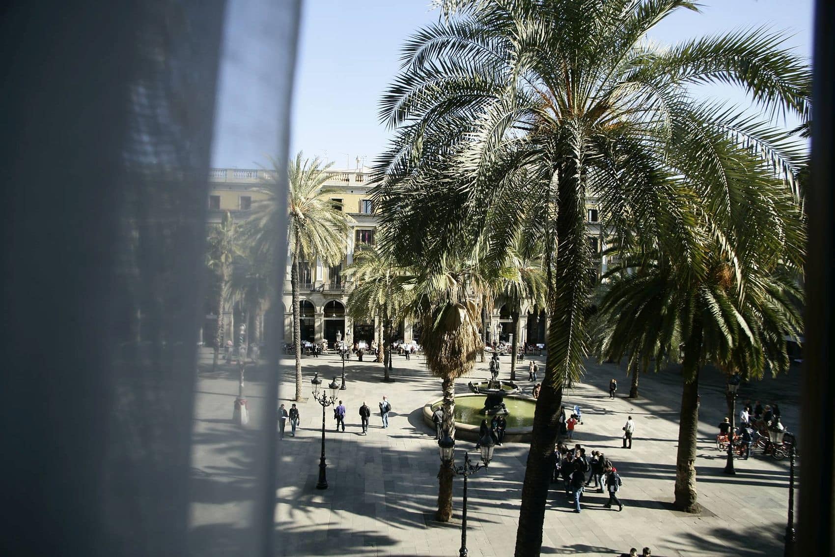 Lively Square in Barcelona