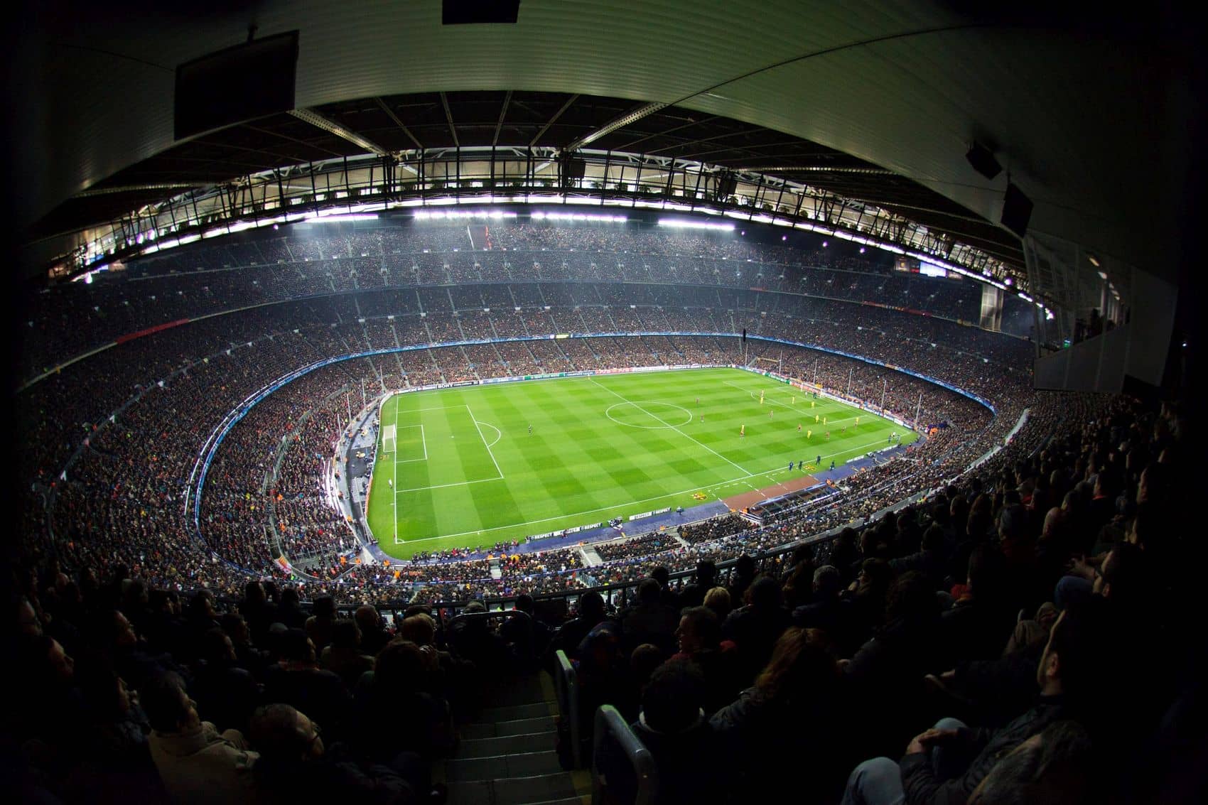 Football match on Camp Nou