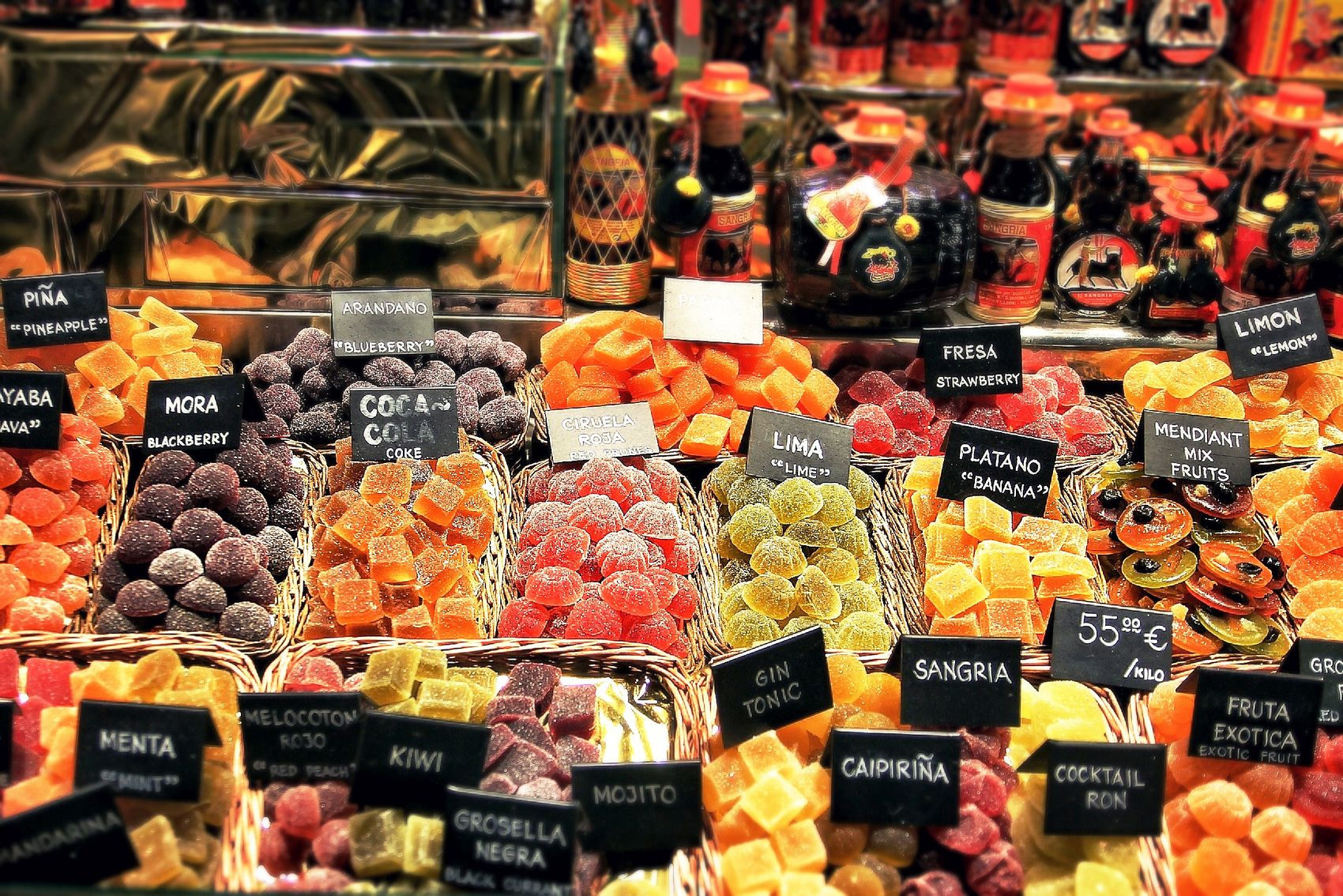 Fresh food market in Barcelona