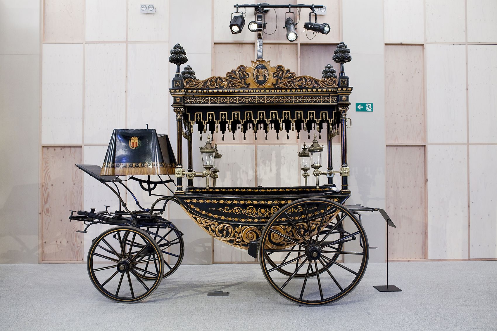Luxury funeral carriage