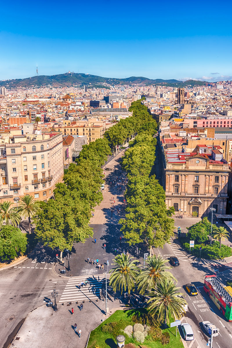 Most famous street in Barcelona