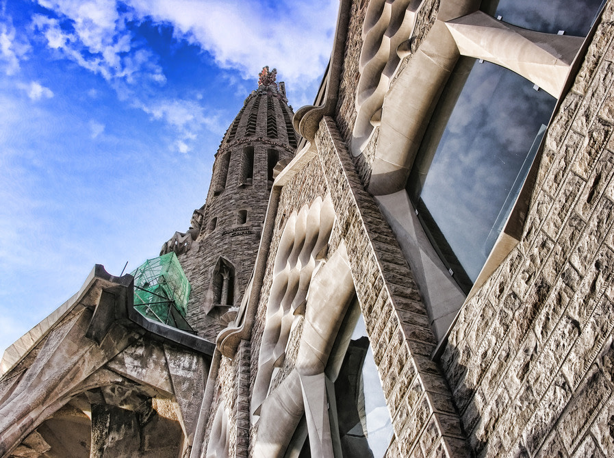 The Facade of Sagrada Familia