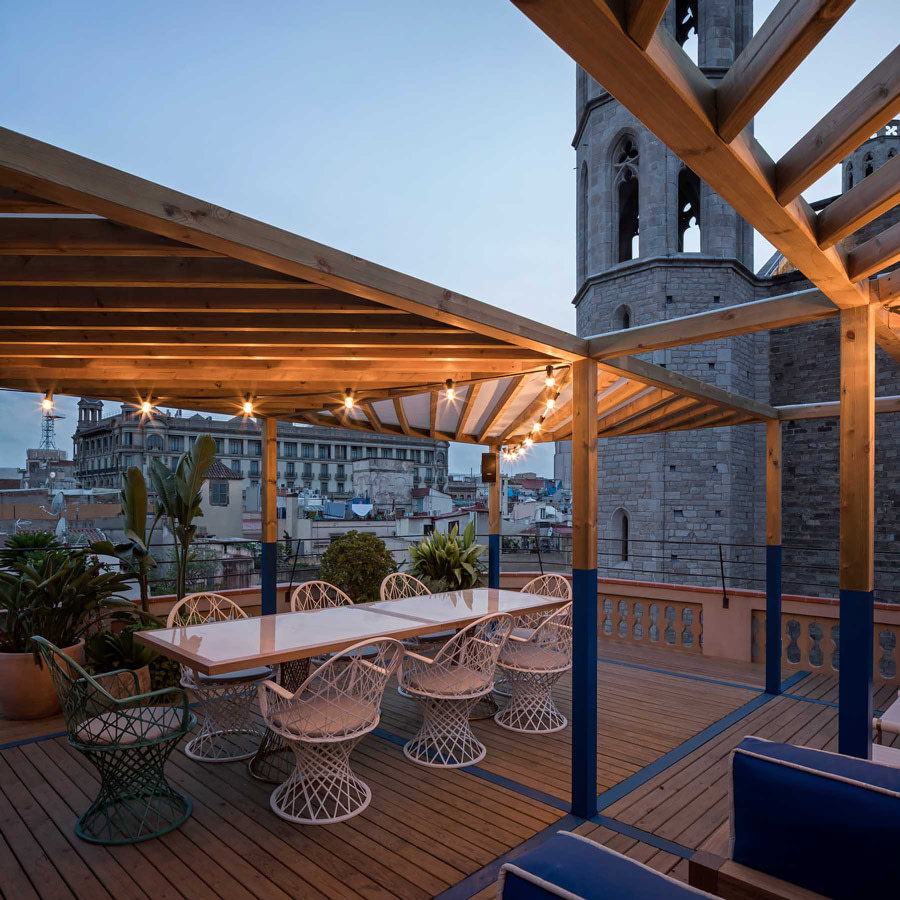 Private rooftop terrace bar in El Born